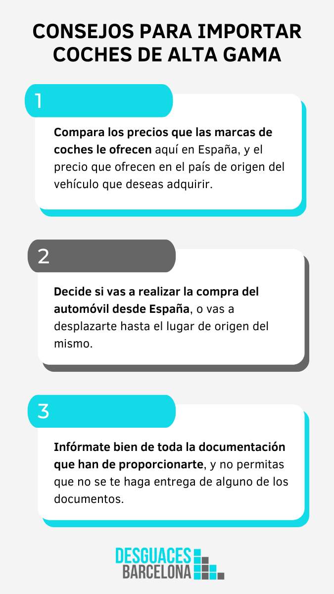 Consejos para importar un coche